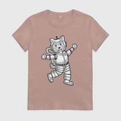 Женская футболка Пёсик астронавт