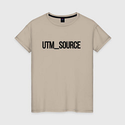 Женская футболка Utm source