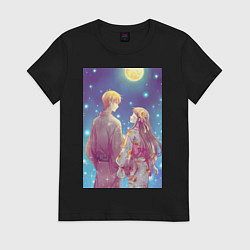 Футболка хлопковая женская Нана Осаки, цвет: черный