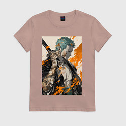 Женская футболка Ван-Пис Зоро Ророноа фехтовальщик