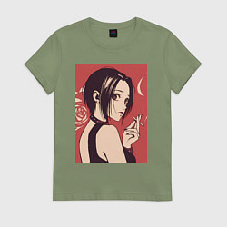 Женская футболка Нана Осаки Вокалистка