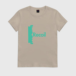 Футболка хлопковая женская Recoil - Alan from depeche mode project, цвет: миндальный