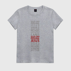 Женская футболка Depeche Mode - Personal jesus text