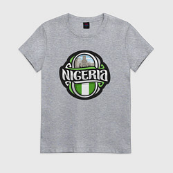 Женская футболка Nigeria