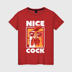 Женская футболка Nice cock