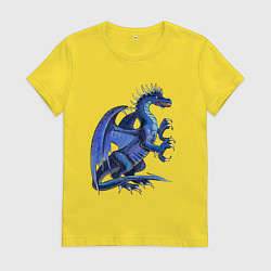 Женская футболка Azure dragon