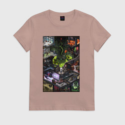 Женская футболка Half life 1 - levels and bosses