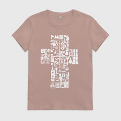 Женская футболка Depeche mode - logo, symbolism