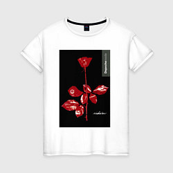 Женская футболка Depeche mode rose