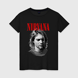 Женская футболка Nirvana kurt donald cobain