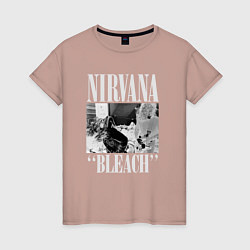 Женская футболка Nirvana bleach black album