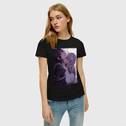 Футболка хлопковая женская Последний Серафим Шиноа Хираги вампир, цвет: черный — фото 2