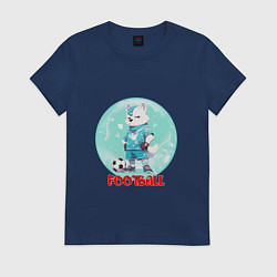 Женская футболка Забавный гордый футболист