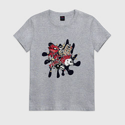 Женская футболка Панк рок черепа