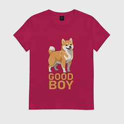 Женская футболка Собака акита-ину