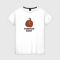 Футболка хлопковая женская Pumpkin Kurt - the office, цвет: белый