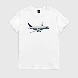 Женская футболка Опытный самолет SJ-100 ВС 95005