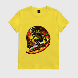 Женская футболка Космический скейтер