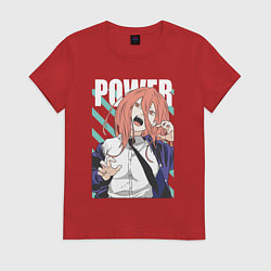 Женская футболка Человек-бензопила Пауэр Power