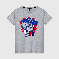 Женская футболка Elephant USA