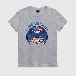 Женская футболка США - орёл свободы