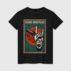 Женская футболка Парикмахер ножницы