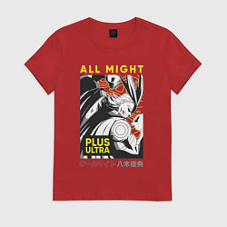 Женская футболка Моя геройская академия All Might plus ultra