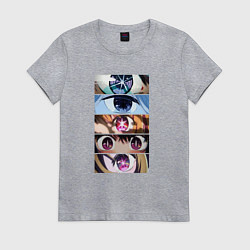 Женская футболка Звездное детя 2 - много глаз смотрят