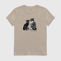 Женская футболка Kiss the cats
