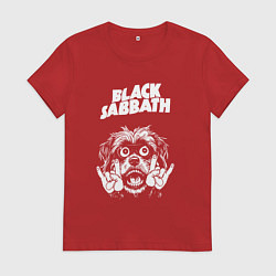 Женская футболка Black Sabbath rock dog