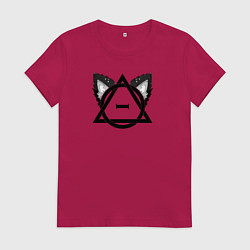 Женская футболка Чёрный символ квадробика