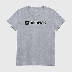Женская футболка Deadlock white logo
