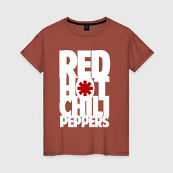 Женская футболка RHCP - title and logo