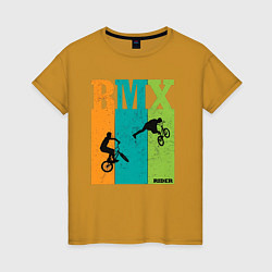 Женская футболка BMX велосипед