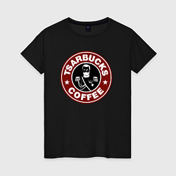 Женская футболка Царь кофе