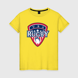 Женская футболка USA rugby