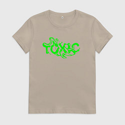 Женская футболка Toxic text