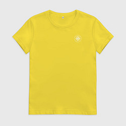 Женская футболка Сокрушу пред ним врагов его Ника 2 белая на узорно