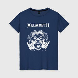 Женская футболка Megadeth rock dog