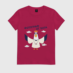 Женская футболка Орел фотограф от бога