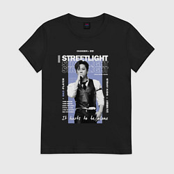 Женская футболка Stray kids Changbin streetlight