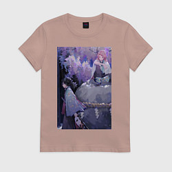 Женская футболка Клинок рассекающий демонов Гию Томиока