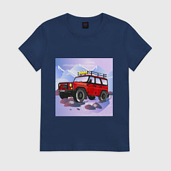 Женская футболка Внедорожник УАЗ Хантер