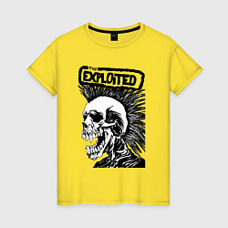 Женская футболка The exploited skull