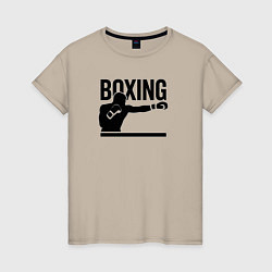 Женская футболка Боксер boxing