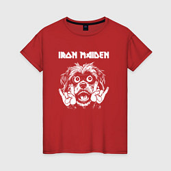 Женская футболка Iron Maiden rock dog