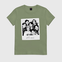 Футболка хлопковая женская Got7 encore фото, цвет: авокадо