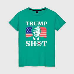 Женская футболка Trump shot