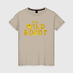 Женская футболка The wild robot logo