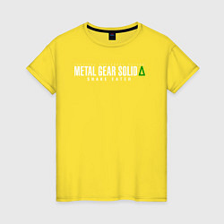 Женская футболка Metal gear solid 3 Snake eater logo